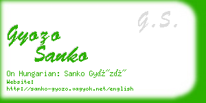 gyozo sanko business card